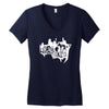 beat down germany  mma muay thai boxen fight Women's V-Neck T-Shirt