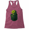 pocket raptor Racerback Tank