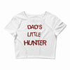 dad's litle hunter Crop Top