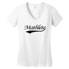 mathlete t shirt funny math humor geek nerd school athlete Women's V-Neck T-Shirt
