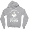 chicken nugget scientist Zipper Hoodie