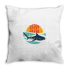 Daddy Shark Throw Pillow