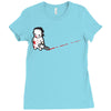 sad psycho Ladies Fitted T-Shirt
