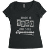 made in 1950 and still awesome Women's Triblend Scoop T-shirt