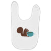 coffe squirrel Baby Bibs