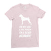 not just a dog person i'm a boxer mommy! Ladies Fitted T-Shirt