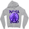 ninja dad Zipper Hoodie