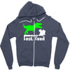 dino fast food  fun Zipper Hoodie