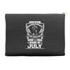 Never Underestimate Dog Rescuer Who Was Born July Accessory Pouches