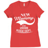 New Mommy 2018 Rokie Dept. Ladies Fitted T-Shirt