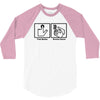 push button receive bacon t shirt funny awesome nerdy geeky humor tee 3/4 Sleeve Shirt
