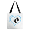 Baby Boy with Heart Any Name Customized Tote Bags