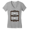 let's rock and or roll Women's V-Neck T-Shirt