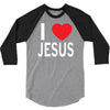 i love jesus 3/4 Sleeve Shirt