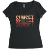 Sunset Women's Triblend Scoop T-shirt