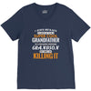 I Never Dreamed I'd Grow Up To Be A Super Cool Grandfather Of Freaking V-Neck Tee
