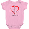 geek love shirt Baby Onesie