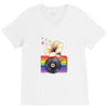 Ceremony of Love with Rainbow Colors V-Neck Tee