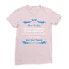 Dear Daddy, Thanks for Being my Dad Baby Boy Letter to Father Ladies Fitted T-Shirt