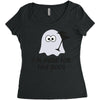 im here for the boos (2) Women's Triblend Scoop T-shirt
