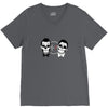 SKULL ON TWO FACE V-Neck Tee