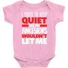 i tried to keep quiet but my ancestors Baby Bodysuit