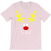 reindeer face novelty christmas T-Shirt