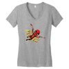 pew pew deadpool Women's V-Neck T-Shirt