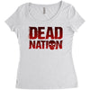 dead nation Women's Triblend Scoop T-shirt