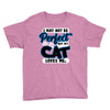 i may not be be perfect but my cat loves me Youth Tee