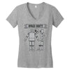 onward robots! &ndash; by chris ware Women's V-Neck T-Shirt