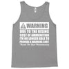 warning due to the rising cost of ammo Tank Top