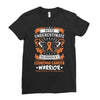 Never Underestimate The Strength Of A Leukemia Cancer Warrior Ladies Fitted T-Shirt
