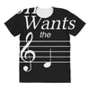 she wants the d black All Over Women's T-shirt