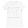 over caffeinated Ladies Fitted T-Shirt