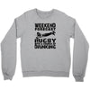 weekend rugby forecast beer pub drink Crewneck Sweatshirt