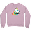 where rainbows come from (green) Crewneck Sweatshirt
