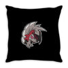 lycanroc (midnight) Throw Pillow