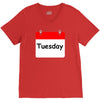 title of day of the week tuesday day of the week V-Neck Tee