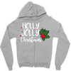 holly jolly christmas Zipper Hoodie