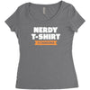 nerdy shirt Women's Triblend Scoop T-shirt
