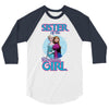 sister of the birthday girl 3/4 Sleeve Shirt