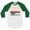 Uterine Cancer Awareness I Wear Peach For Some Special To Me 3/4 Sleeve Shirt