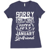 This Guy Is Taken By A Super Sexy January Girlfriend Ladies Fitted T-Shirt