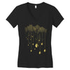 city made bulb Women's V-Neck T-Shirt