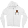 pocket owl Zipper Hoodie