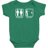 fishing   problem solved mens funny Baby Bodysuit