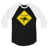 motorcycle caution sign 3/4 Sleeve Shirt