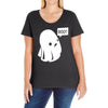 boo (2) Ladies Curvy T-Shirt