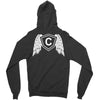 letter c with wings Zipper Hoodie